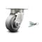 Service Caster 4 Inch Kingpinless Thermoplastic Rubber Wheel Swivel Caster with Swivel Lock SCC SCC-KP30S420-TPRRF-BSL - alternate 1